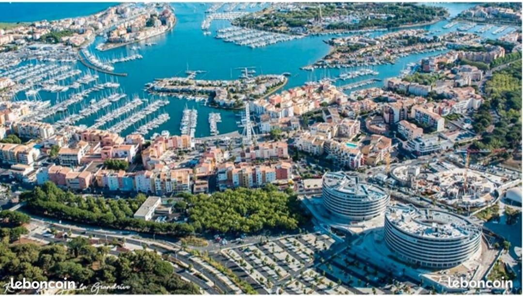 Cap D'Agde Port Lano T2 Clim, Piscine, Tennis Et Parking 외부 사진